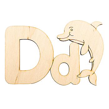 Заготівка дерев`яна Алфавіт латиниця, літера D, ACP-004 Заготівка дерев`яна Алфавіт латиниця, літера D, ACP-004