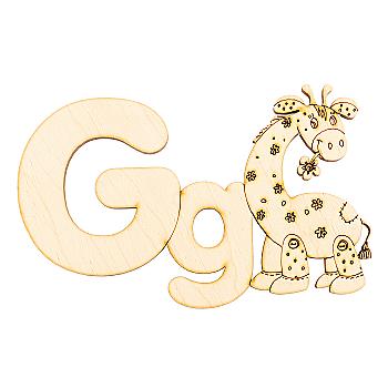 Заготівка дерев`яна Алфавіт латиниця, літера G, ACP-007 Заготівка дерев`яна Алфавіт латиниця, літера G, ACP-007