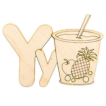 Заготівка дерев`яна Алфавіт латиниця, літера Y, ACP-025 Заготівка дерев`яна Алфавіт латиниця, літера Y, ACP-025