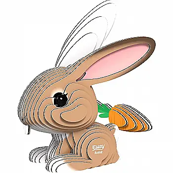 Збірна 3Д модель Eugy "Зоопарк: Кролик", XEG-071 Збірна 3Д модель Eugy "Зоопарк: Кролик", XEG-071