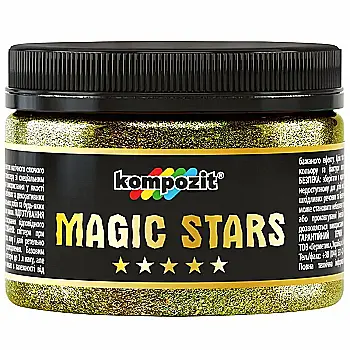 Глиттер Magic Stars Kompozit золотой песок 60 г Глиттер Magic Stars Kompozit золотой песок 60 г
