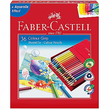 Карандаши 36 цв. акварельные GRIP2001 трёхгранные, 112436 Faber-Castell, 20697 Карандаши 36 цв. акварельные GRIP2001 трёхгранные, 112436 Faber-Castell, 20697