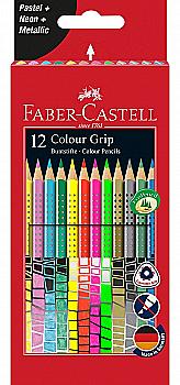 Набор карандашей цветных 12 цв. "GRIP" в картон. коробке, 201569 Faber-Castell, 28037 Набор карандашей цветных 12 цв. "GRIP" в картон. коробке, 201569 Faber-Castell, 28037