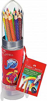 Набор карандашей акварельных 15 цв.+ точилка в метал, 112457 Faber-Castell, 27635 Набор карандашей акварельных 15 цв.+ точилка в метал, 112457 Faber-Castell, 27635
