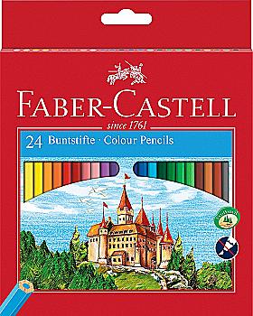 Карандаши 24 цв. "Рыцари", красная линия 120124, 111224, Faber-Castell, 5515 Карандаши 24 цв. "Рыцари", красная линия 120124, 111224, Faber-Castell, 5515