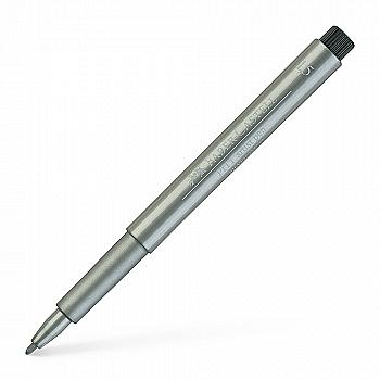 Ручка капілярна PITT Brush Artist Pen Metallik М срібло, 167351 Faber-Castell Ручка капілярна PITT Brush Artist Pen Metallik М срібло, 167351 Faber-Castell