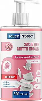 Засіб для миття посуду Touch Protect Антижир з орхідеєю 500 мл, 289340 Засіб для миття посуду Touch Protect Антижир з орхідеєю 500 мл, 289340