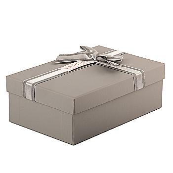 Подарункова коробка прямокутна, сіра "Wishes" з бантом, 23*16*9,5 см, 1235184443 Подарункова коробка прямокутна, сіра "Wishes" з бантом, 23*16*9,5 см, 1235184443