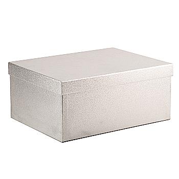 Подарочная коробка прямоугольная, серебро Блеск, 33*25,5*14,5 см, 1410040308 Подарочная коробка прямоугольная, серебро Блеск, 33*25,5*14,5 см, 1410040308