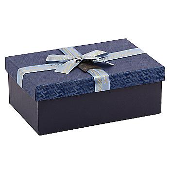 Подарункова коробка прямокутна, синя з блакитним бантом, 21*14*8 см, 1235077372 Подарункова коробка прямокутна, синя з блакитним бантом, 21*14*8 см, 1235077372