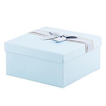 Подарункова коробка квадратна, блакитна з бантом, 19,5*19,5*9,5 см, 480327993 Подарункова коробка квадратна, блакитна з бантом, 19,5*19,5*9,5 см, 480327993