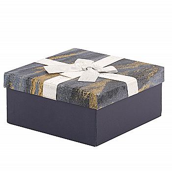 Подарункова коробка квадратна, синя "Абстракція", 19,5*19,5*9,5 см, 480331773 Подарункова коробка квадратна, синя "Абстракція", 19,5*19,5*9,5 см, 480331773