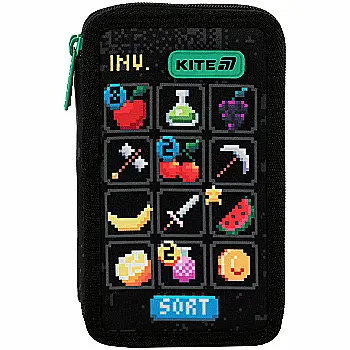 Пенал Kite 2 від., без наповнення 623 Pixel Game, K25-623-2 Пенал Kite 2 від., без наповнення 623 Pixel Game, K25-623-2