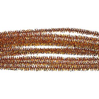 Проволока синельная люрекс, 6 мм, 30 см, C10-темно-золотой, G8111-B1100-4C201 Проволока синельная люрекс, 6 мм, 30 см, C10-темно-золотой, G8111-B1100-4C201