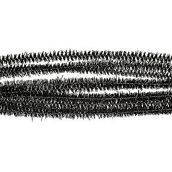 Дріт синельний люрекс, 6 мм, 30 см, C22-чорний, G8111-B1100-4C201 Дріт синельний люрекс, 6 мм, 30 см, C22-чорний, G8111-B1100-4C201