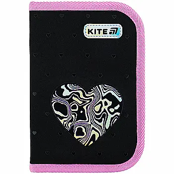 Пенал Kite 1 отделение, 2 отворота, без наполнения 622 Love is, K25-622-3 Пенал Kite 1 отделение, 2 отворота, без наполнения 622 Love is, K25-622-3