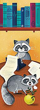 Закладка для книги «Єноти. Друкарська машинка» Закладка для книги «Єноти. Друкарська машинка»