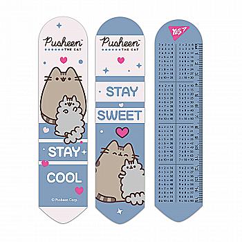 Закладка 2D Yes "Pusheen", рожево-блакитний, 708340