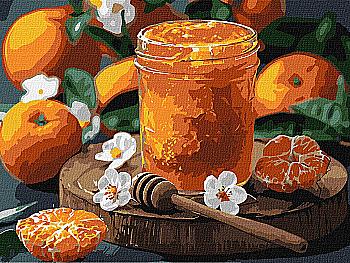 Картина по номерам 30*40 см "Мандариновый мед", KHO5698, ТМ "Ideyka" Картина по номерам 30*40 см "Мандариновый мед", KHO5698, ТМ "Ideyka"