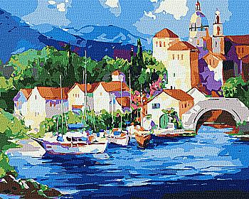 Картина по номерам 40*50 см "У подножия гор", KHO2826, ТМ "Ideyka" Картина по номерам 40*50 см "У подножия гор", KHO2826, ТМ "Ideyka"