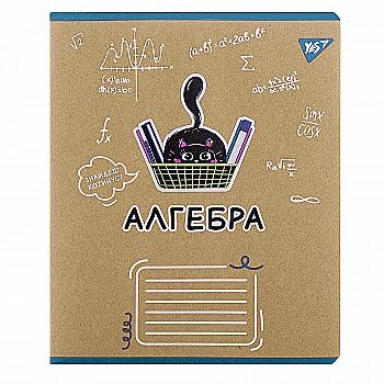 Тетрадь YES 48 кл. Предметка - Алгебра (Black cat) крафт, 767443 Тетрадь YES 48 кл. Предметка - Алгебра (Black cat) крафт, 767443