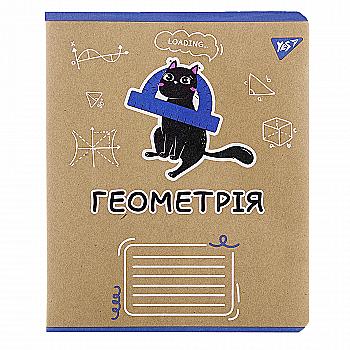 Тетрадь YES 48 кл. Предметка - Геометрия (Black cat) крафт, 767458 Тетрадь YES 48 кл. Предметка - Геометрия (Black cat) крафт, 767458
