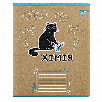 Тетрадь YES 48 кл. Предметка - Химия (Black cat) крафт, 767468 Тетрадь YES 48 кл. Предметка - Химия (Black cat) крафт, 767468