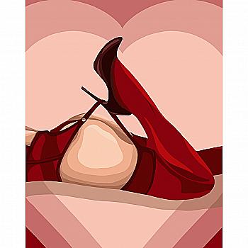 Набір для розпису по номерах 40*50 см "Валентинка", 10114-AC Набір для розпису по номерах 40*50 см "Валентинка", 10114-AC