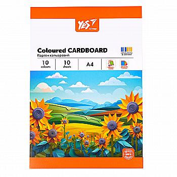 Картон кольоровий односторонній Yes "Orange Line", 10 аркушів, А4, папка, 954895 Картон кольоровий односторонній Yes "Orange Line", 10 аркушів, А4, папка, 954895