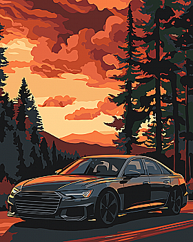 Набір для розпису по номерах 40*50 см "Комфортна поїздка", 12513-AC