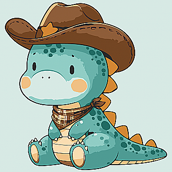 Набір для розпису по номерах 30*30 см "Шериф Динозаврик", 15583-AC