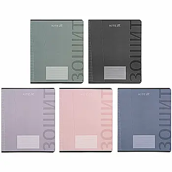Тетрадь 18 л., кл., софт тач + УФ лак, Kite One color, K25-236-2 Тетрадь 18 л., кл., софт тач + УФ лак, Kite One color, K25-236-2