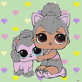 Картина по номерам "L.O.L. Surprise! TroopSurprise Kitty Queen With Kitty Kitty" 40*40 см, KHO6290, ТМ "Ideyka" Картина по номерам "L.O.L. Surprise! TroopSurprise Kitty Queen With Kitty Kitty" 40*40 см, KHO6290, ТМ "Ideyka"