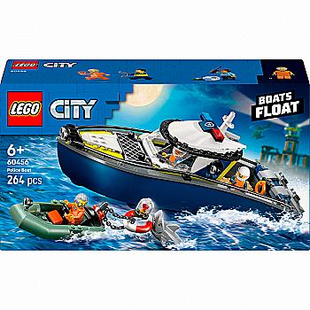 Конструктор Lego City "Преследование на полицейском катере", 60456 Конструктор Lego City "Преследование на полицейском катере", 60456