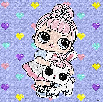 Картина по номерам "L.O.L. Surprise! TroopSurprise Crystal Queen With Crystal Bunny" 40*40 см, KHO6289, ТМ "Ideyka" Картина по номерам "L.O.L. Surprise! TroopSurprise Crystal Queen With Crystal Bunny" 40*40 см, KHO6289, ТМ "Ideyka"