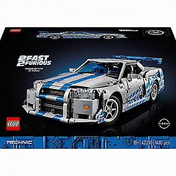 Конструктор Lego Technic "Двойной форсаж. Автомобиль Nissan Skyline GT-R (R34)", 42210 Конструктор Lego Technic "Двойной форсаж. Автомобиль Nissan Skyline GT-R (R34)", 42210