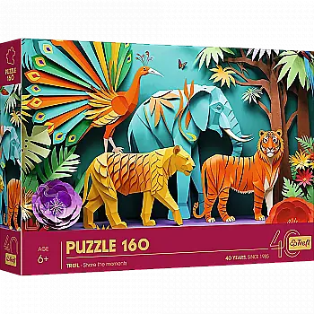 Пазл "160" - Мистецтво з паперу: джунглі, 40051, Trefl Пазл "160" - Мистецтво з паперу: джунглі, 40051, Trefl