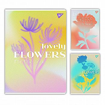 Тетрадь для записей А4/48 кл. YES "Lovely flowers", гибрид, 682012 Тетрадь для записей А4/48 кл. YES "Lovely flowers", гибрид, 682012