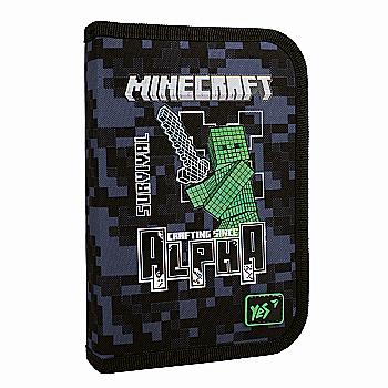 Пенал жесткий YES HP-02 "Minecraft Alpha" одинарный без клапана, 533655 Пенал жесткий YES HP-02 "Minecraft Alpha" одинарный без клапана, 533655