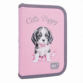 Пенал жесткий YES HP-04 "Doggy Princess" одинарный с двумя клапанами, 533706 Пенал жесткий YES HP-04 "Doggy Princess" одинарный с двумя клапанами, 533706