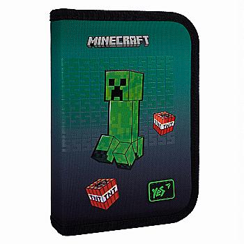 Пенал жесткий YES HP-04 "Minecraft Icons" одинарный с двумя клапанами, 533633 Пенал жесткий YES HP-04 "Minecraft Icons" одинарный с двумя клапанами, 533633