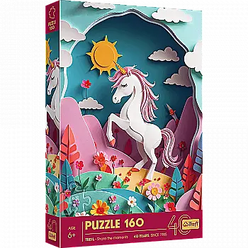 Пазл "160" - Мистецтво з паперу: єдиноріг, 40047, Trefl Пазл "160" - Мистецтво з паперу: єдиноріг, 40047, Trefl