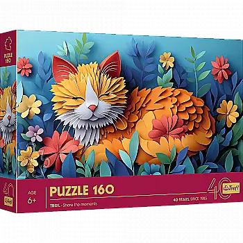 Пазл "160" - Мистецтво з паперу: кошеня, 40049, Trefl Пазл "160" - Мистецтво з паперу: кошеня, 40049, Trefl
