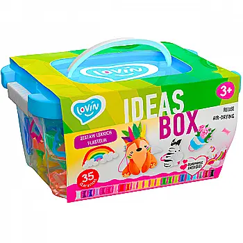 Набір легкого стрибаючого пластиліну "Ideas box" TM Lovin, 70108 Набір легкого стрибаючого пластиліну "Ideas box" TM Lovin, 70108
