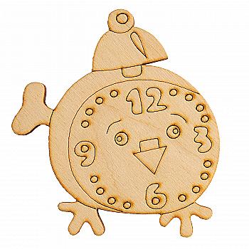 Заготівка-магніт дерев`яна "О пів на шосту", R038 Заготівка-магніт дерев`яна "О пів на шосту", R038