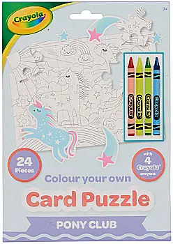 Пазл-розмальовка "Поні-клуб" з олівцями Crayola, 15919-B Пазл-розмальовка "Поні-клуб" з олівцями Crayola, 15919-B