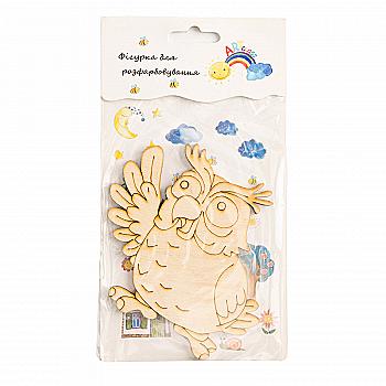 Заготівка дерев`яна "Сова-1, блістер", 95*90 мм, LK10-010B Заготівка дерев`яна "Сова-1, блістер", 95*90 мм, LK10-010B