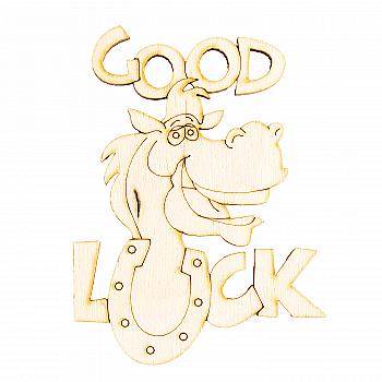 Заготівка дерев`яна "На Вдачу", 65*85мм, R003 Заготівка дерев`яна "На Вдачу", 65*85мм, R003