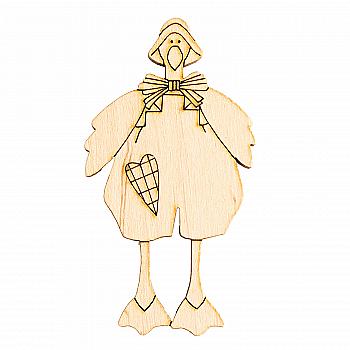 Заготівка дерев`яна "Тільда. Гусь в штанах 50*90 мм, T045 Заготівка дерев`яна "Тільда. Гусь в штанах 50*90 мм, T045