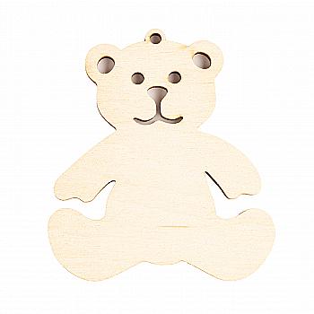 Заготівка дерев`яна Підвіс Ведмедик 70*60, 702761